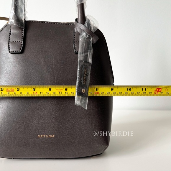 NWT Matt & Nat Gessi Small Satchel, Charcoal, Limited Edition - Picture 11 of 16